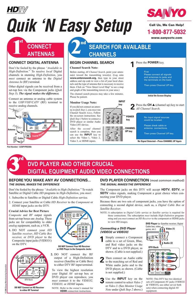 Sanyo DP26746 - 26" LCD TV Product information sheet