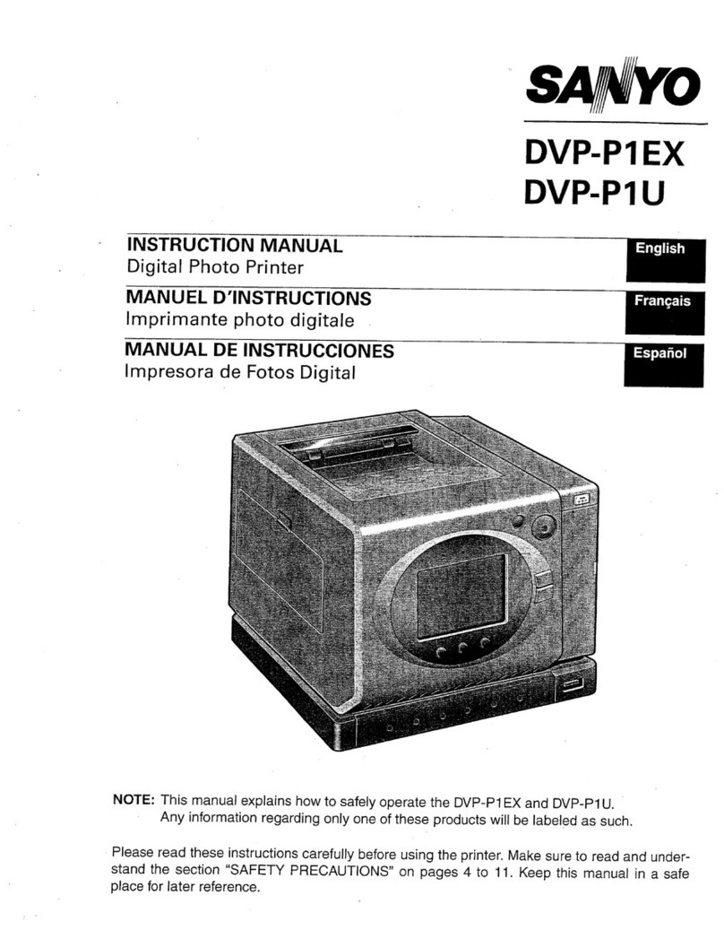 Sanyo DVP-P1EX User manual