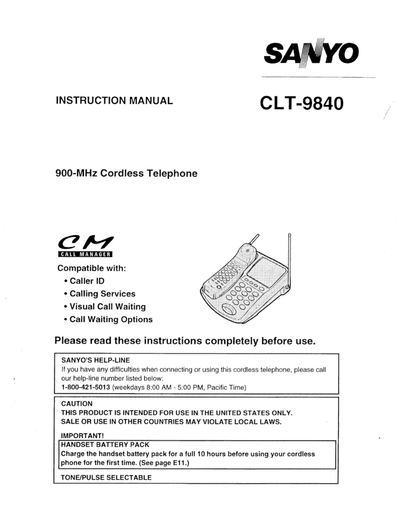 Sanyo CLT-9840 User manual Sanyo CLT-9840 User manual