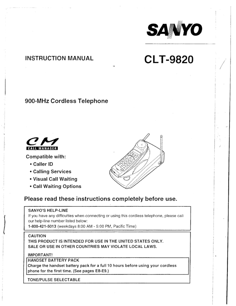 Sanyo CLT-9820 User manual