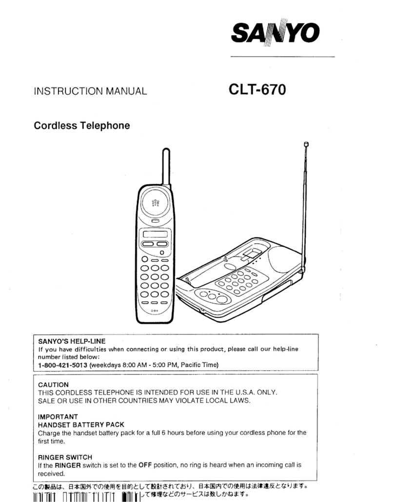Sanyo CLT-670 User manual