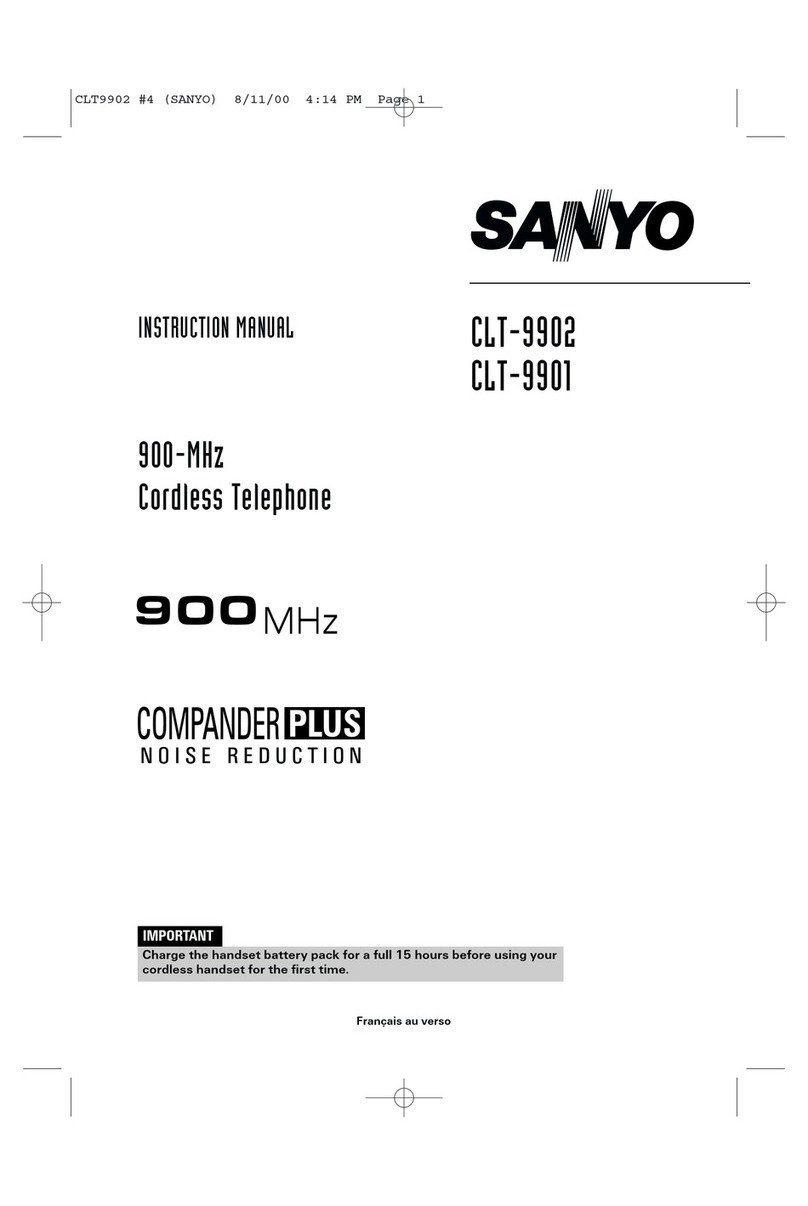 Sanyo CLT-9901 User manual Sanyo CLT-9901 User manual