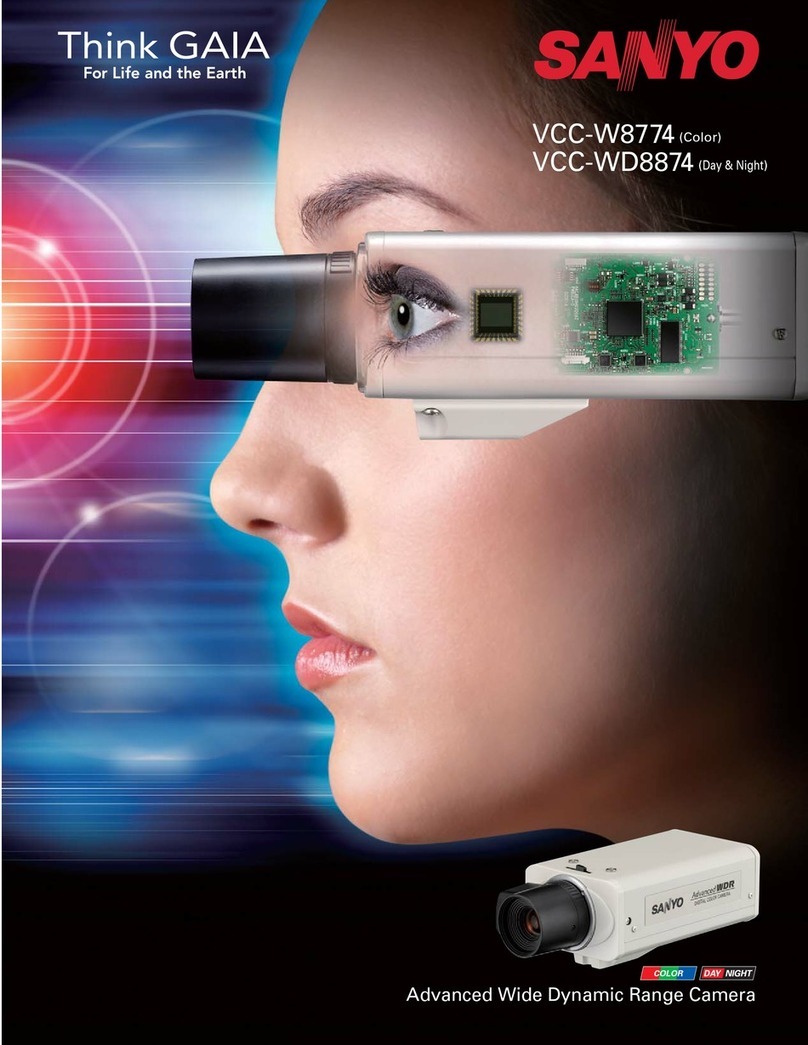 Sanyo VCC-WD8874 - Wide Dynamic Range Color User manual
