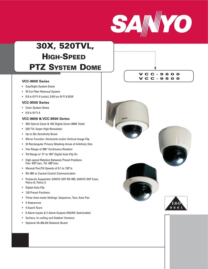 Sanyo VCC-9600 User manual