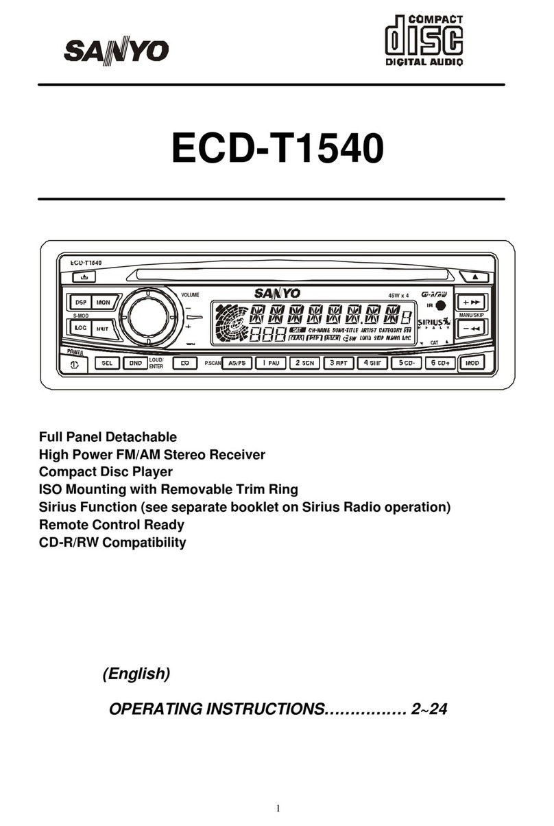 Sanyo ECD-T1540 User manual