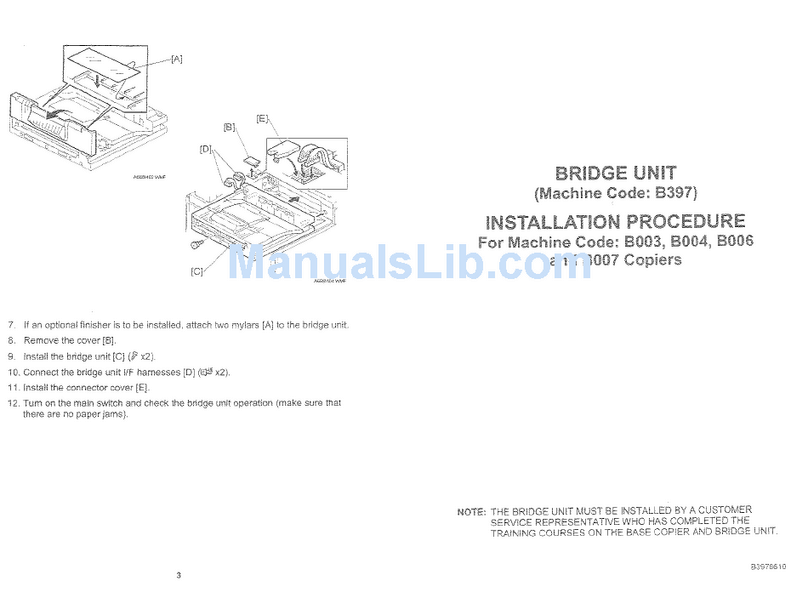 Ricoh Aficio 1045 Series Installation procedures Ricoh Aficio 1045 Series Installation procedures
