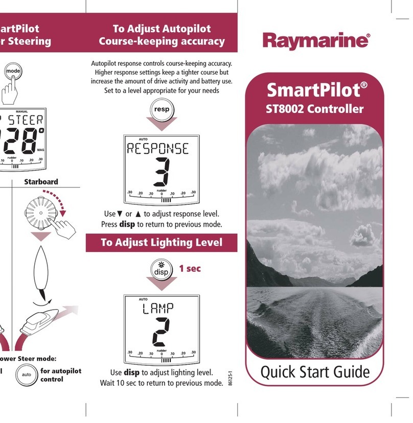 Raymarine SmartPilot ST8002 User manual Raymarine SmartPilot ST8002 User manual