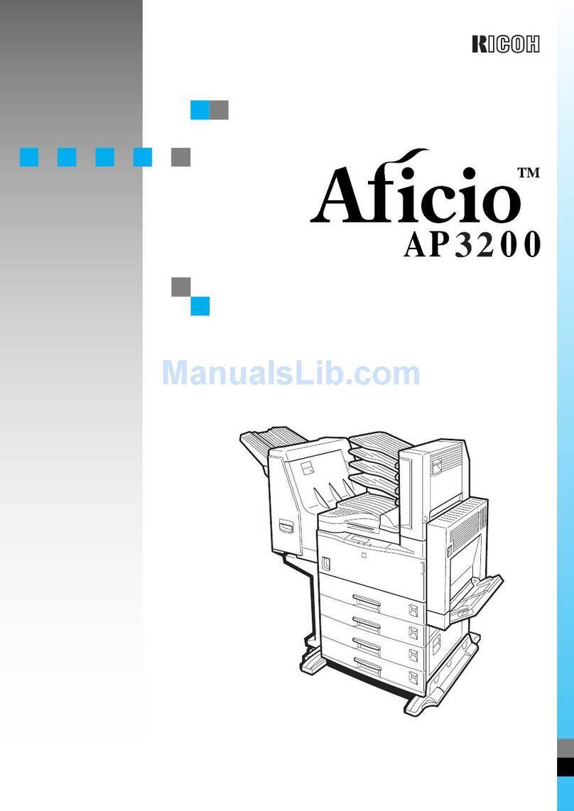 Ricoh Aficio AP3200 User manual