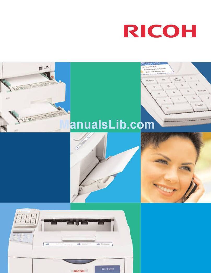 Ricoh Aficio SP4100N-KP User manual