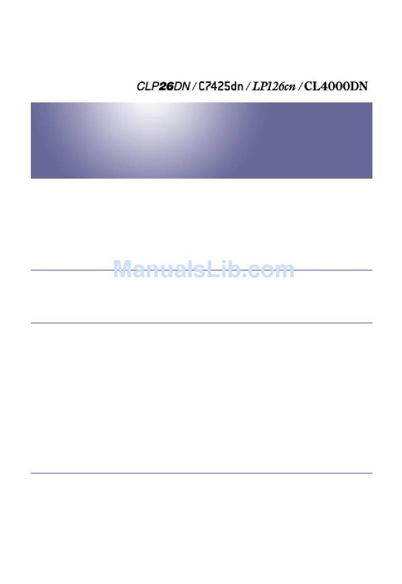 Ricoh Aficio CL4000DN Operating manual