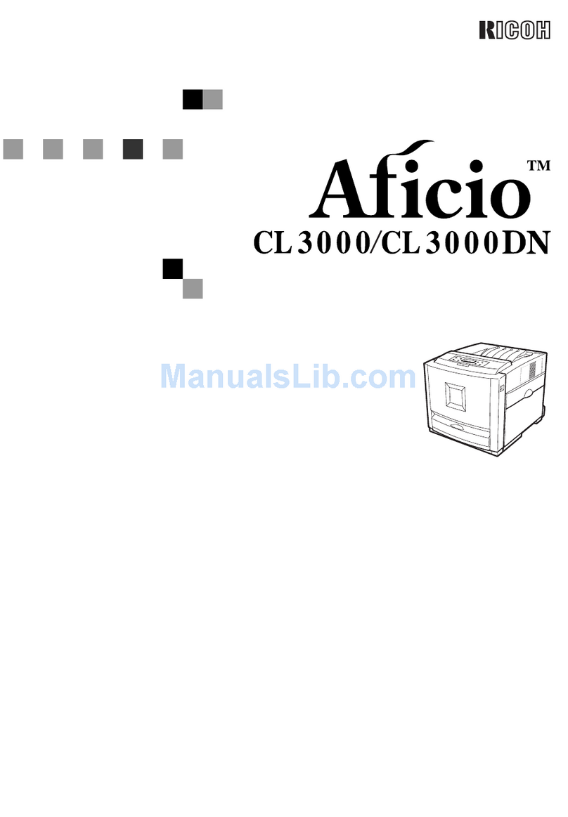 Ricoh Aficio CL3000 Options guide