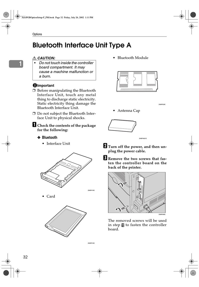 Ricoh Aficio CL3000 User manual