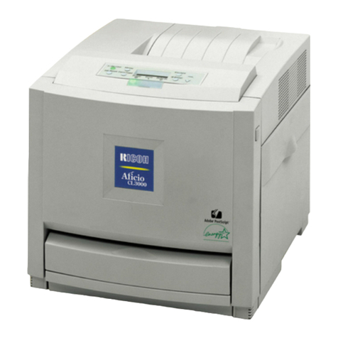 Ricoh Aficio CL3000 User manual