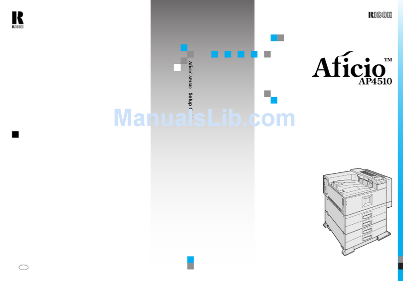 Ricoh Aficio AP4510 User manual