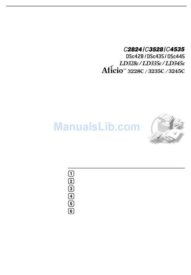 Ricoh Aficio 3228C User manual