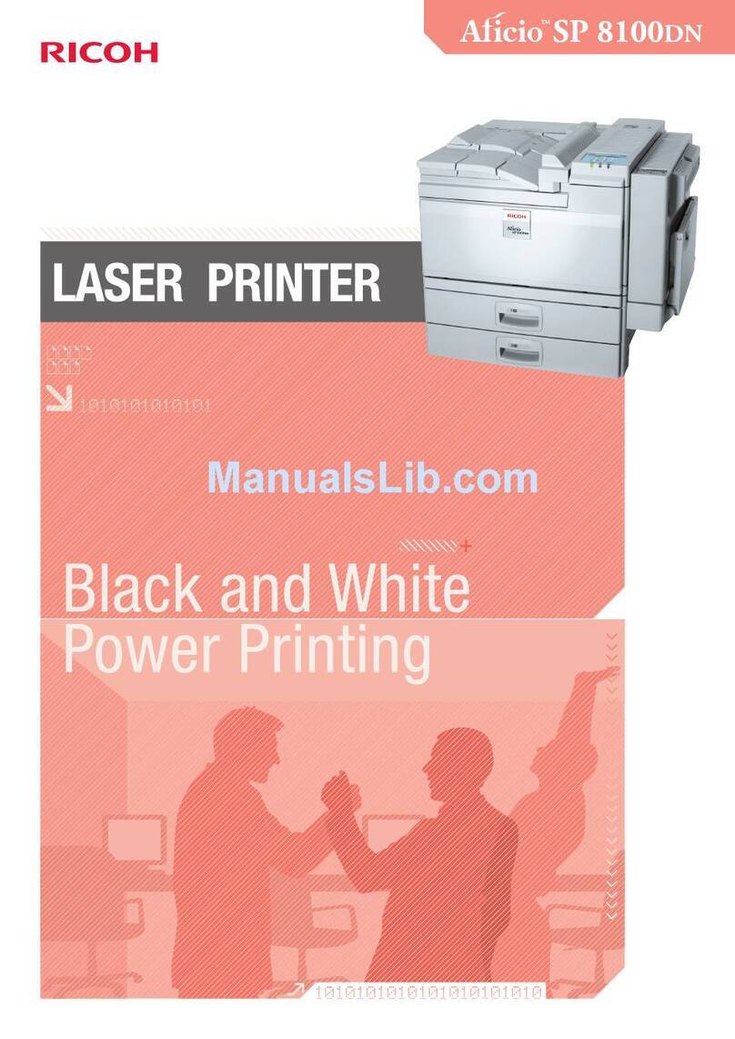 Ricoh Aficio SP 8100DN User manual