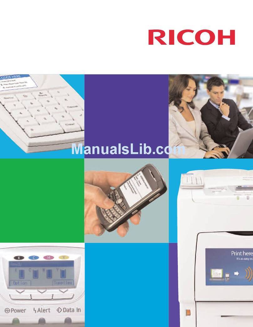 Ricoh SP C420DN-KP - Aficio Color Laser Printer User manual