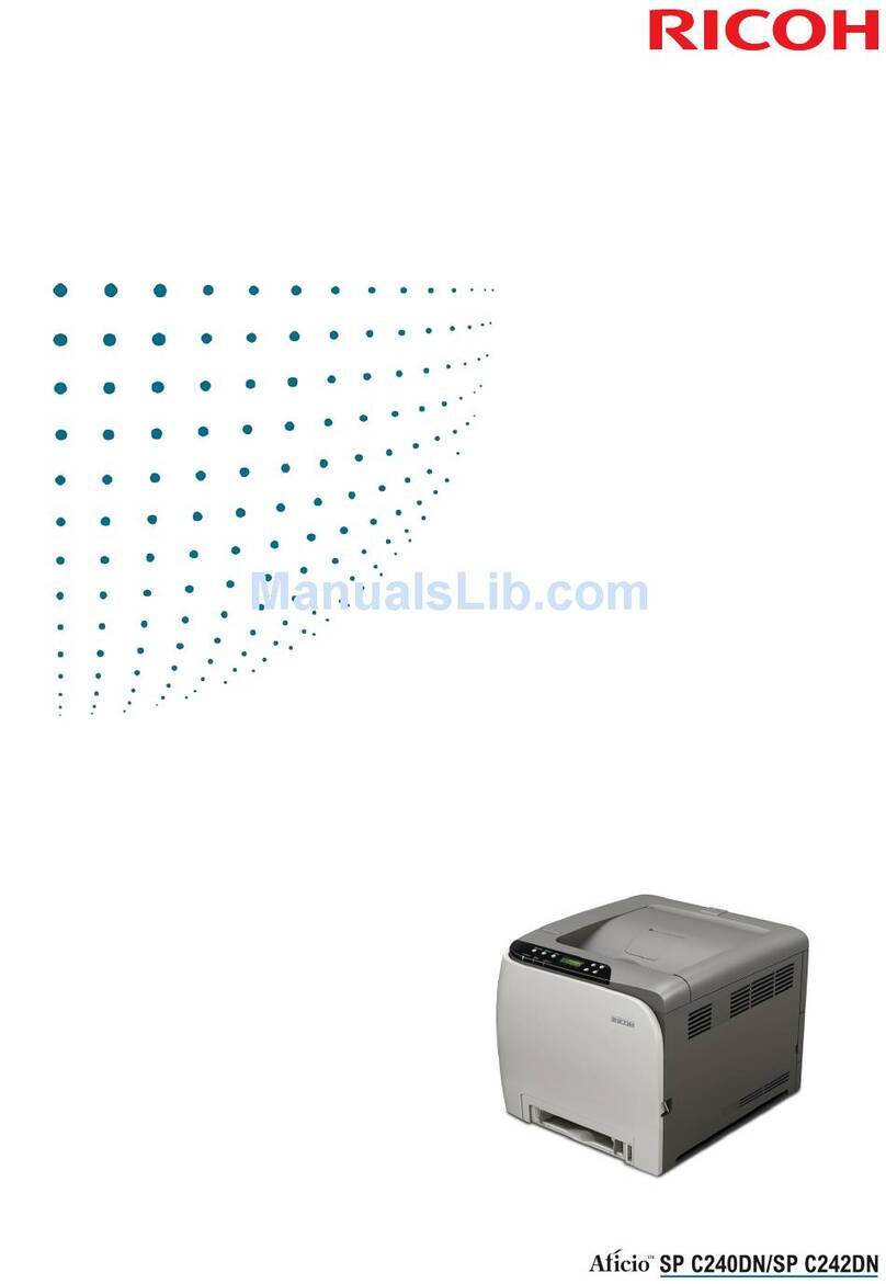 Ricoh Aficio SP C242DN User manual