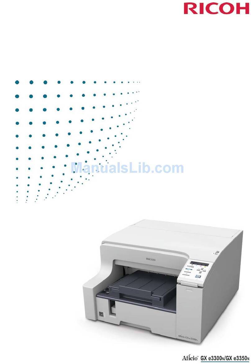 Ricoh Aficio GX e3300N User manual