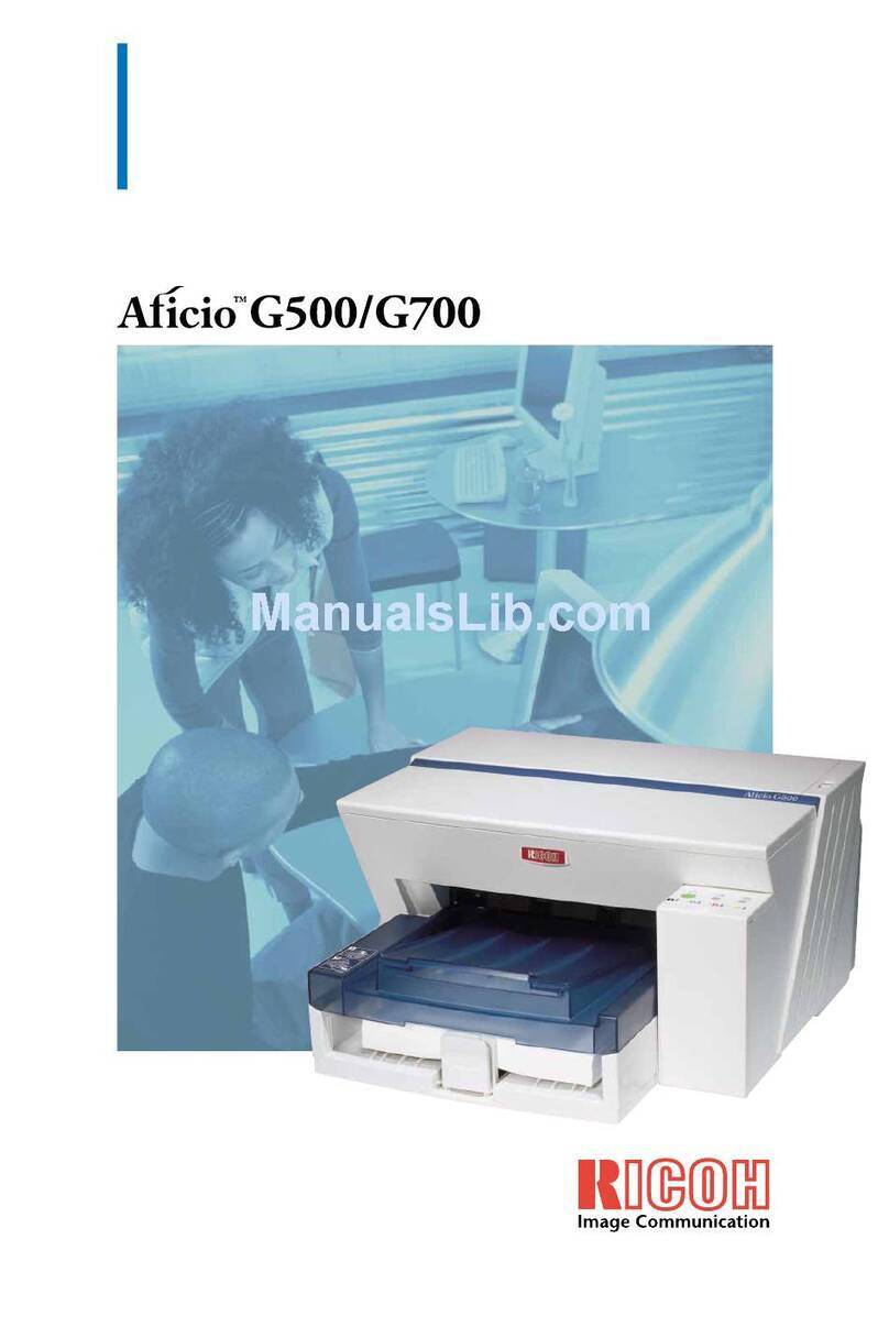 Ricoh Aficio G500 User manual