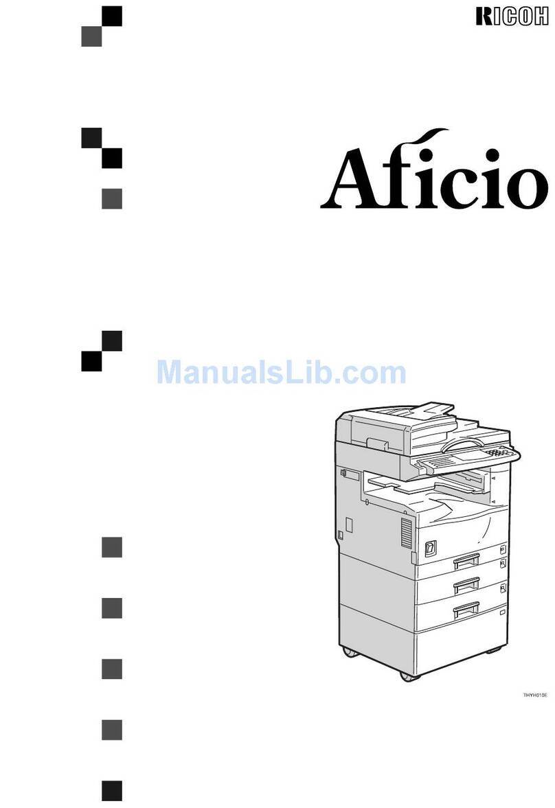 Ricoh Aficio 180 User manual