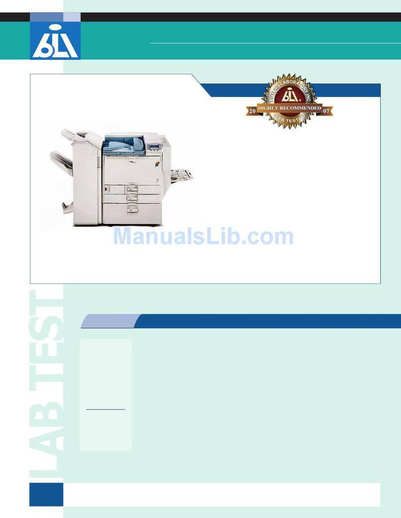 Ricoh C811DN - Aficio SP Color Laser Printer User manual Ricoh C811DN - Aficio SP Color Laser Printer User manual