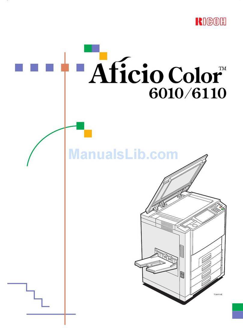 Ricoh Aficio 6110 User manual