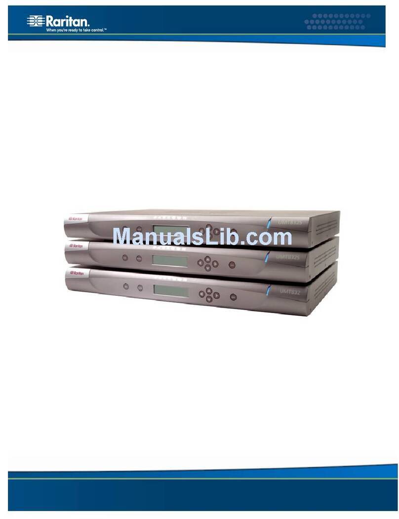 Raritan Paragon II P2-UMT1664M User manual