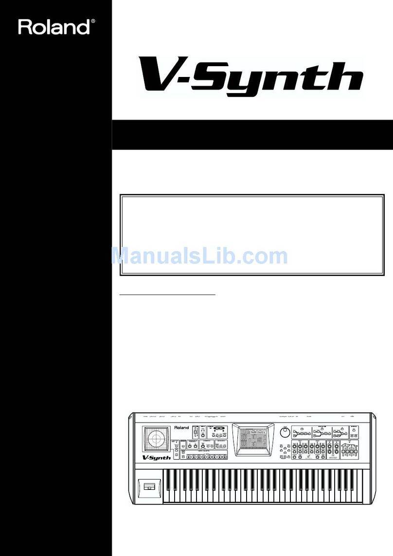 Roland V-Synth User manual