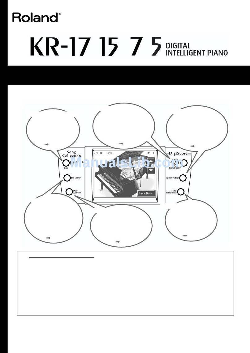 Roland KR-15 User manual