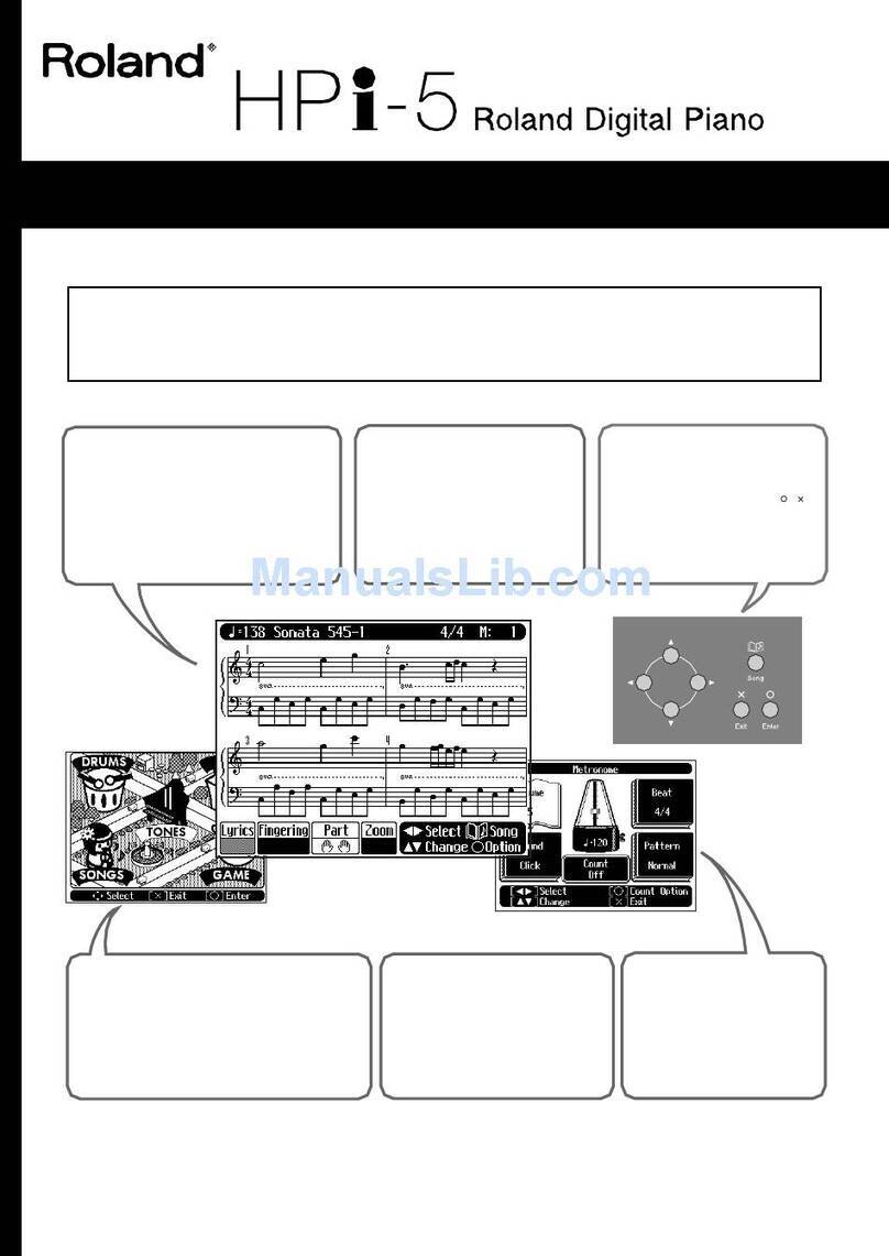 Roland HPi-5 TurboStart User manual