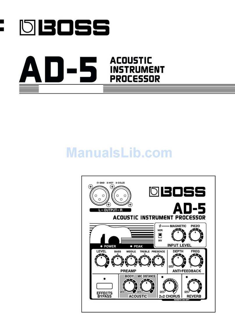 BOSSCO AD-5 User manual
