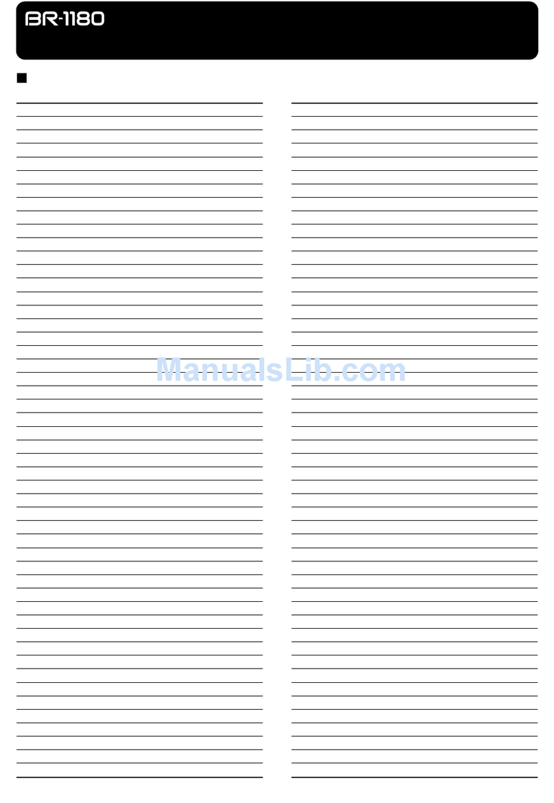 BOSSCO BR-1180 Effect patch list