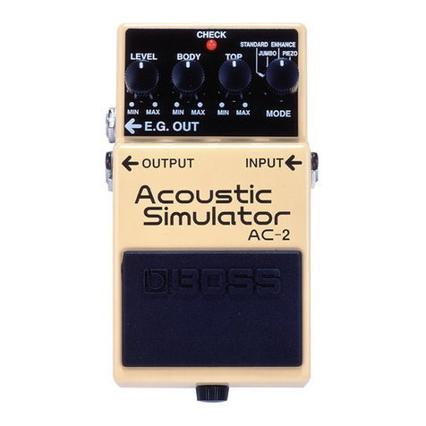 BOSSCO Acoustic Simulator AC-2 User manual