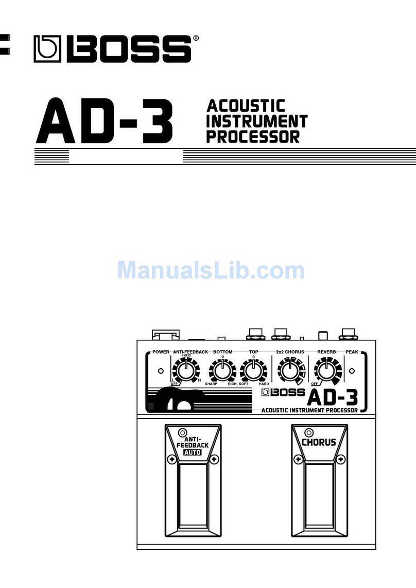 BOSSCO AD-3 User manual
