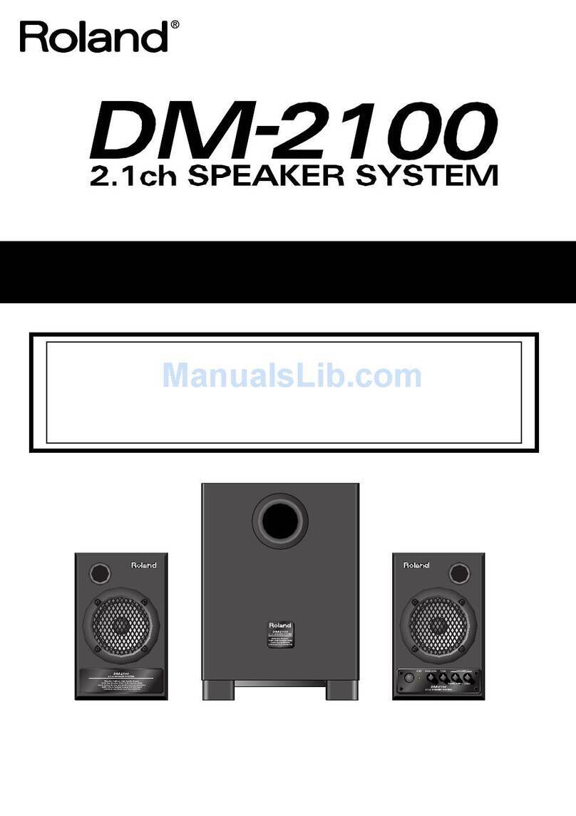 Roland DM-2100 User manual