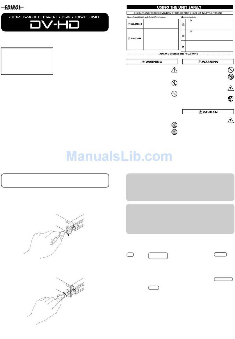 Edirol DV-HD60 owner's manual Edirol DV-HD60 owner's manual