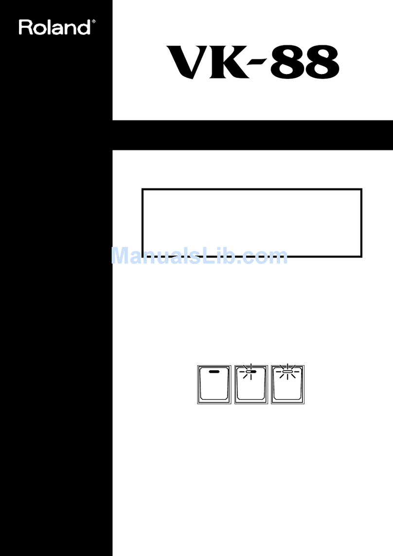 Roland VK-88 User manual