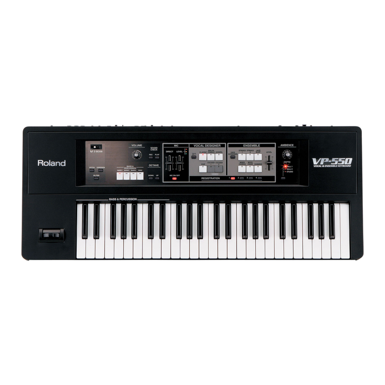Roland VP-550 Manual