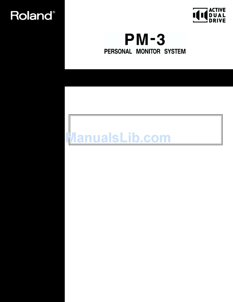 Roland PM-3 User manual