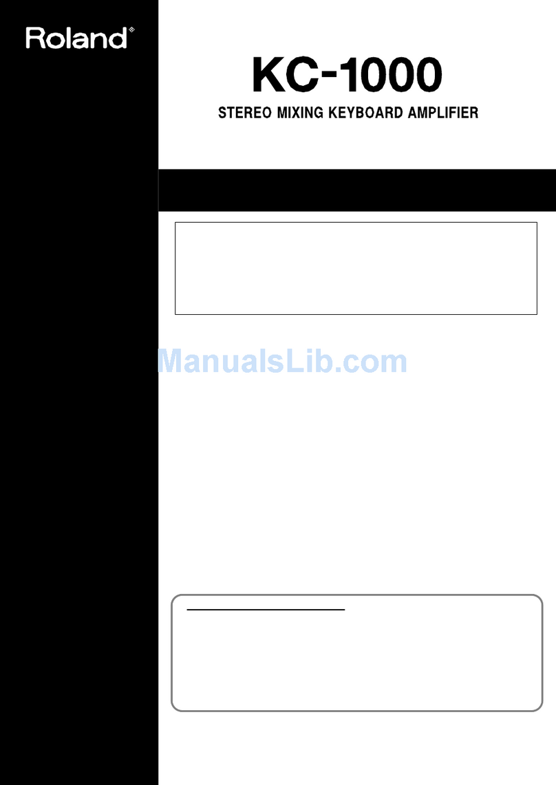 Roland KC-1000 User manual Roland KC-1000 User manual