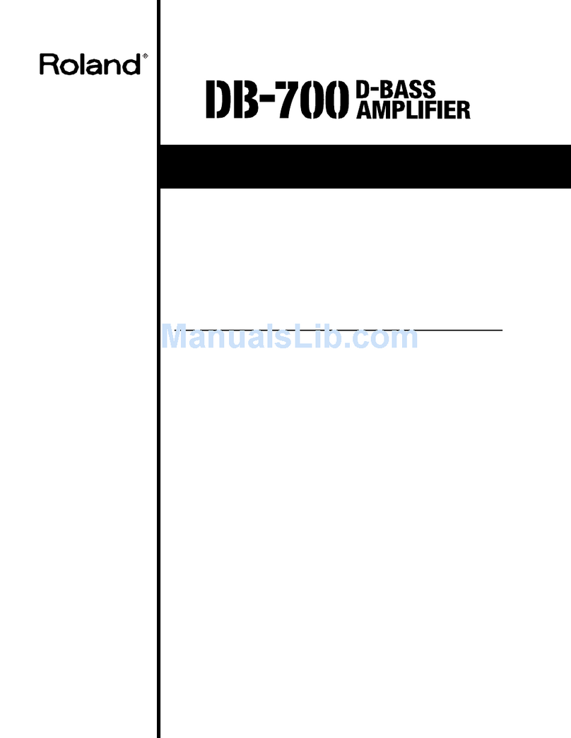 Roland DB-700 User manual