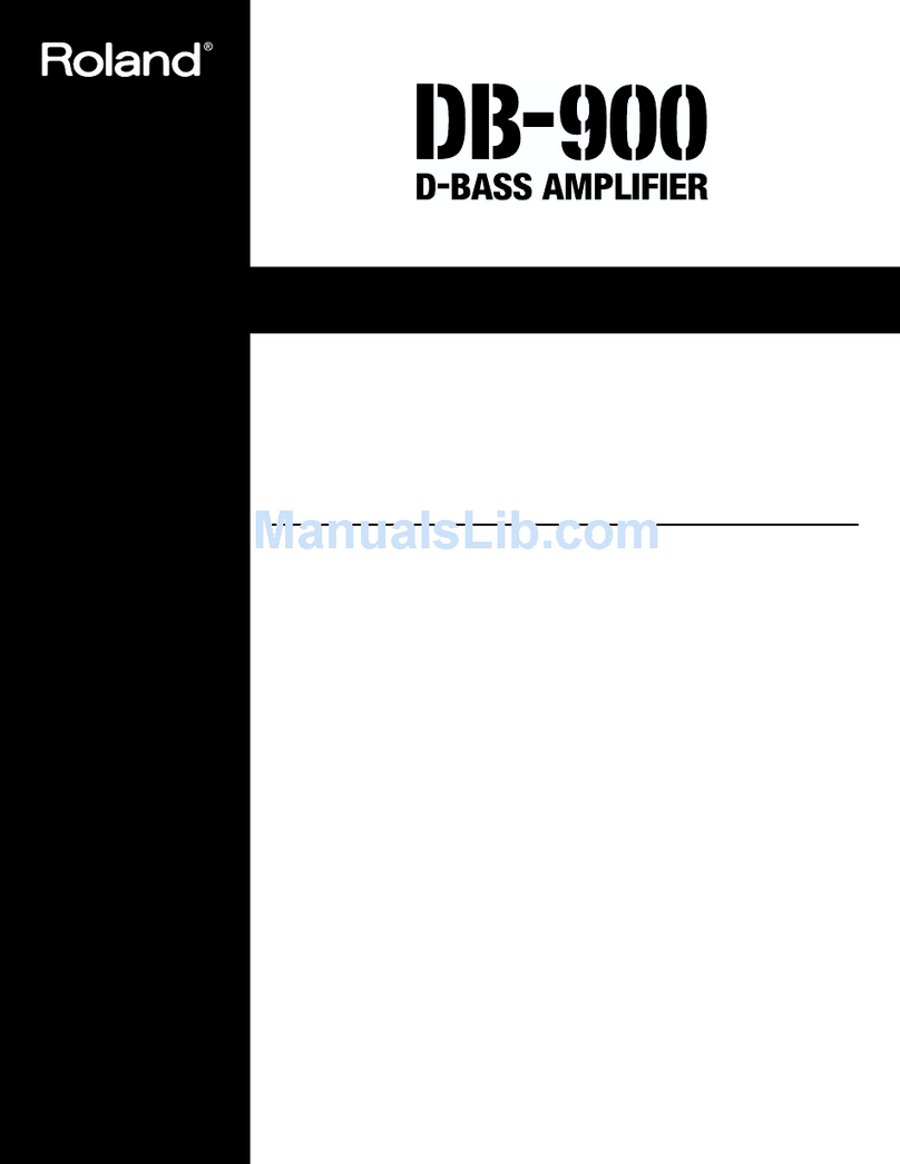 Roland DB-900 User manual
