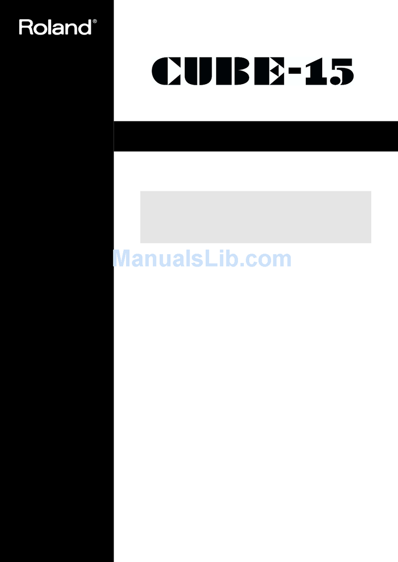 Roland CUBE-15 User manual