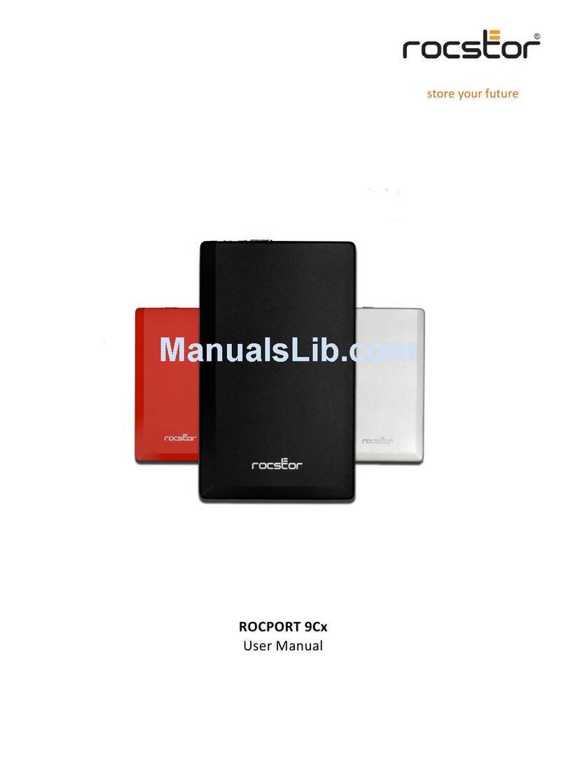Rocstor ROCPORT 9CX 320GB User manual Rocstor ROCPORT 9CX 320GB User manual