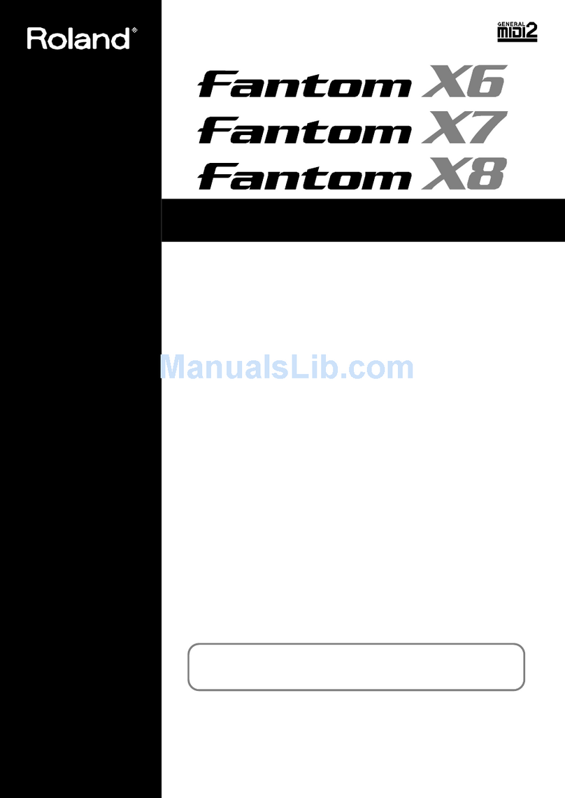 Roland X-6 Manual