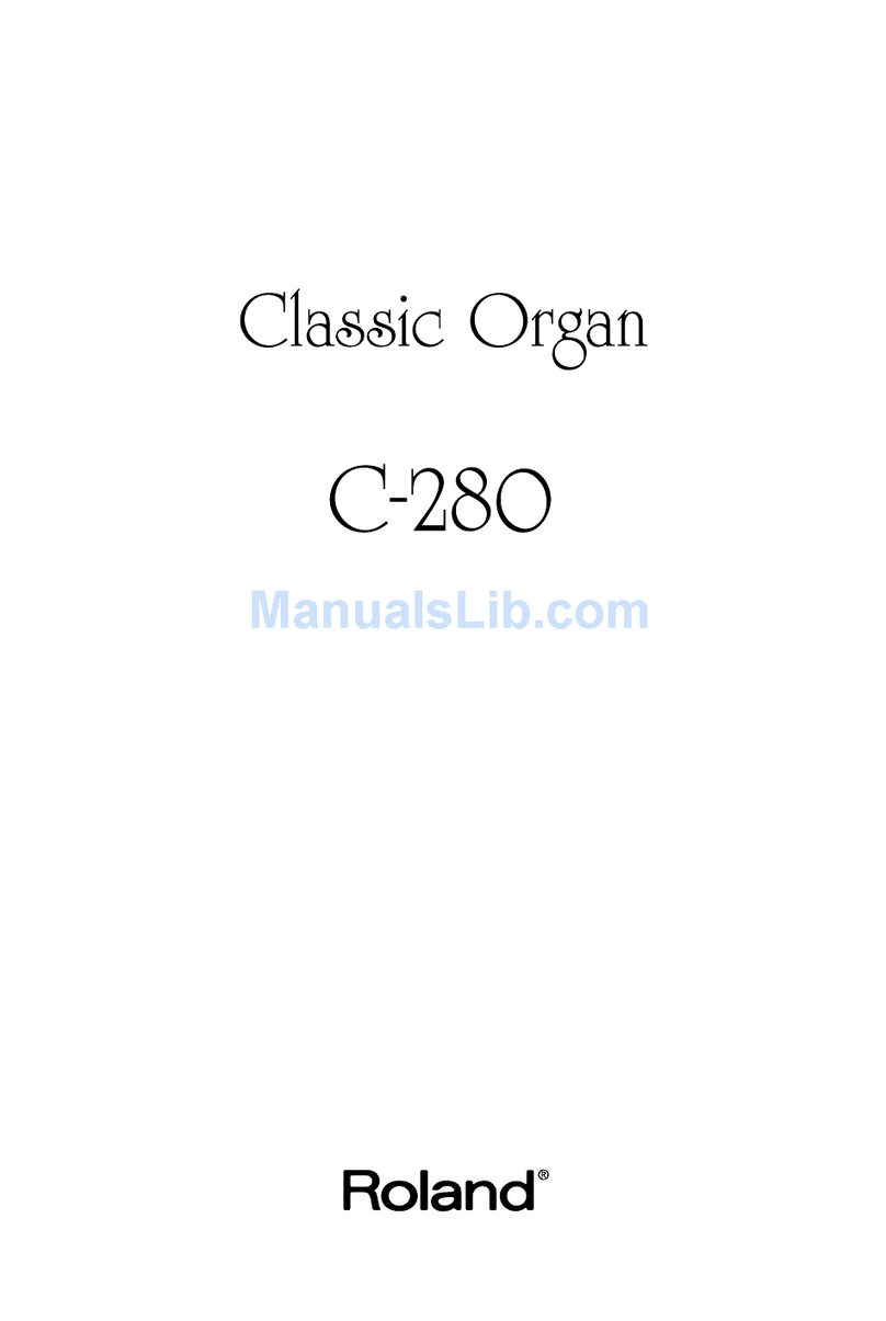 Roland C-280 User manual