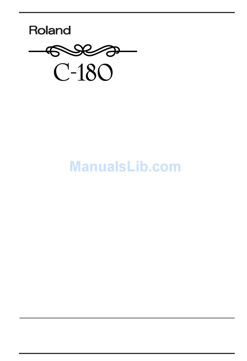 Roland C-180 User manual Roland C-180 User manual