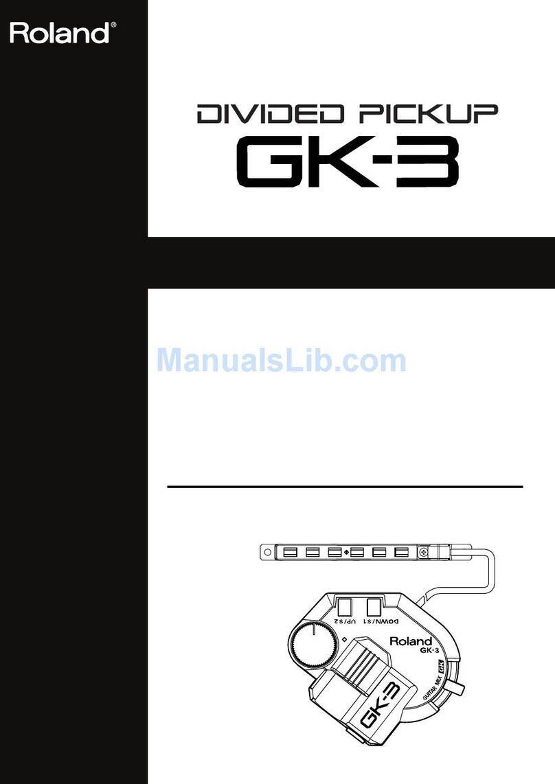 Roland GK-3B User manual