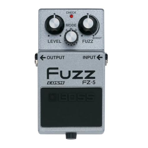Roland FZ-5 Fuzz User manual